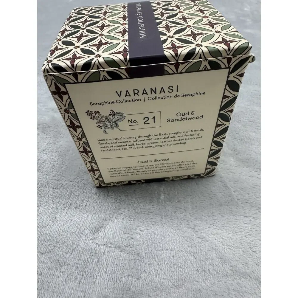 L'OR DE SERAPHINE No.21 Varanasi Oud & Sandalwood Scented Candle ~ 6.4oz NIB